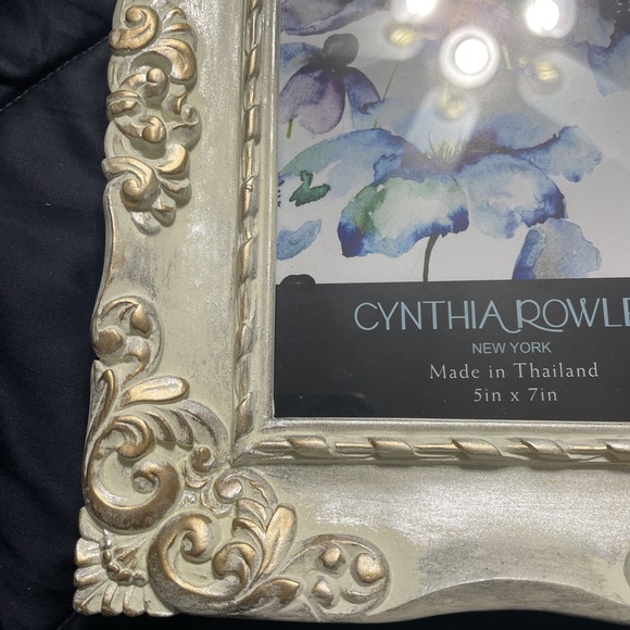 Cynthia Rowley Ornate‎ Floral Picture Frame 5x7 - Picture 4 of 8